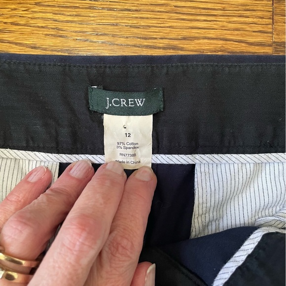 J.Crew Navy Pencil Skirt Classic Style Size 12 - Picture 6 of 10